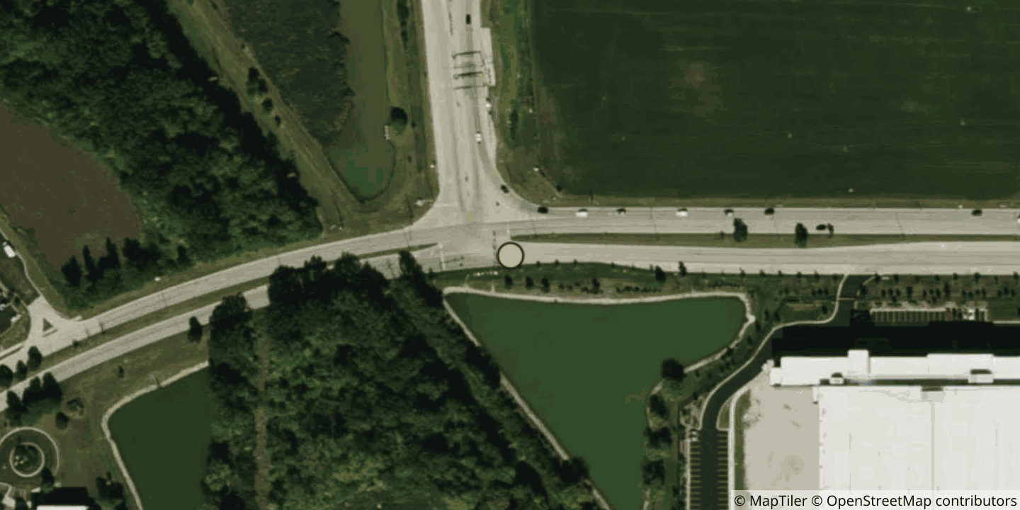 Aerial view of CyrusOne CHI3 - Aurora Campus