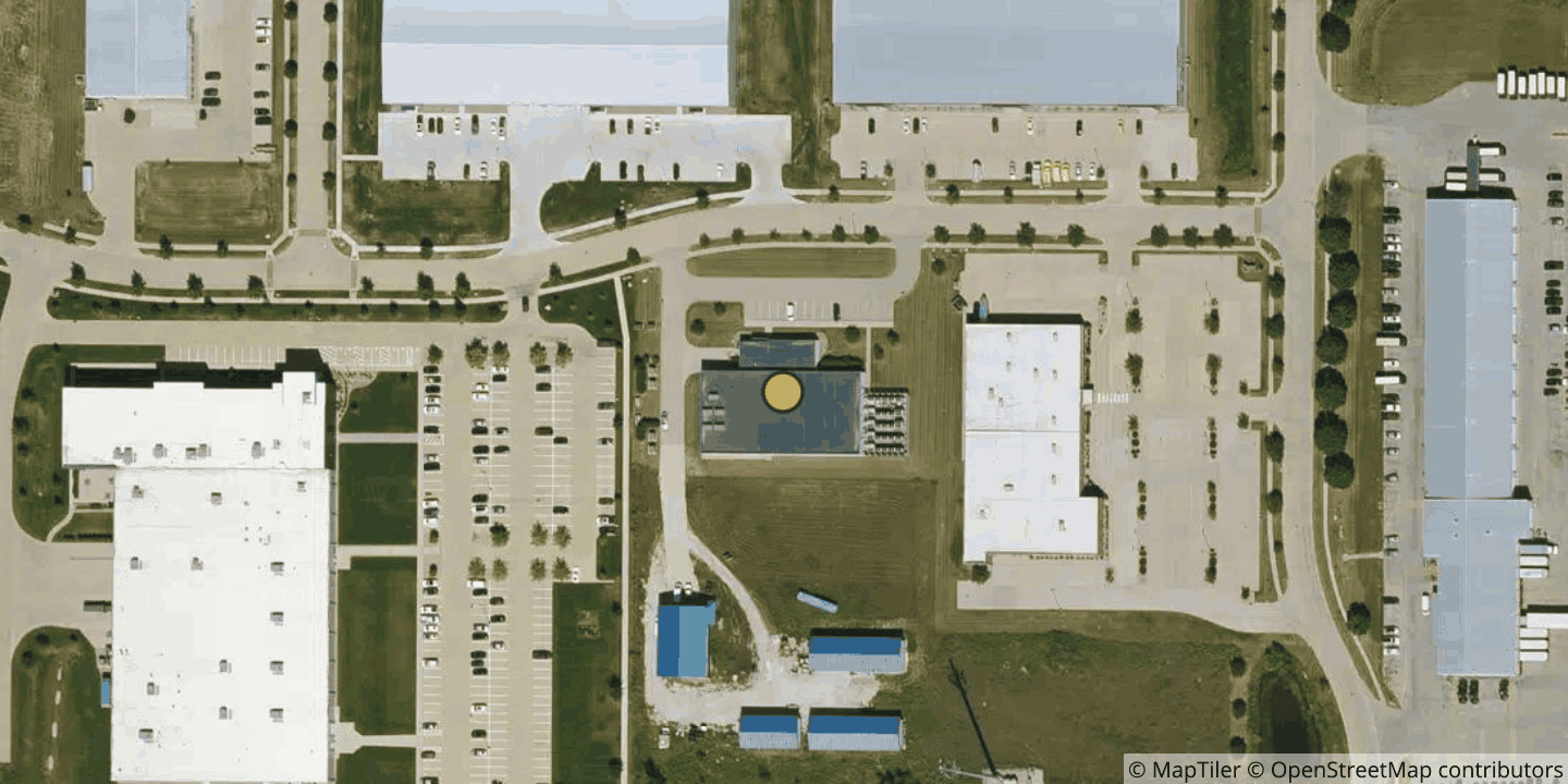 Aerial view of Enseva Cedar Rapids