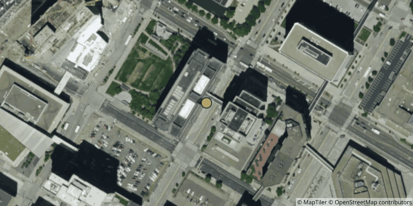 Aerial view of 250 Marquette Avenue