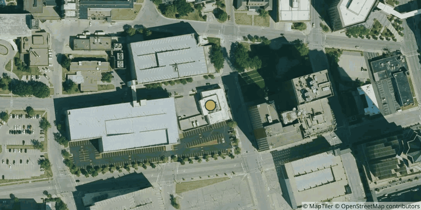 Aerial view of Aureon Downtown