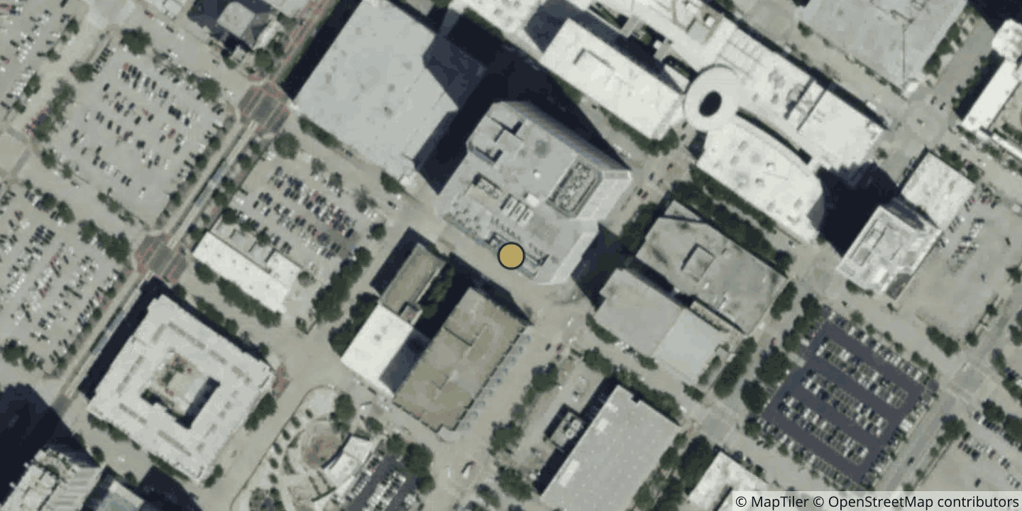 Aerial view of Netrality Houston - 1301 Fannin