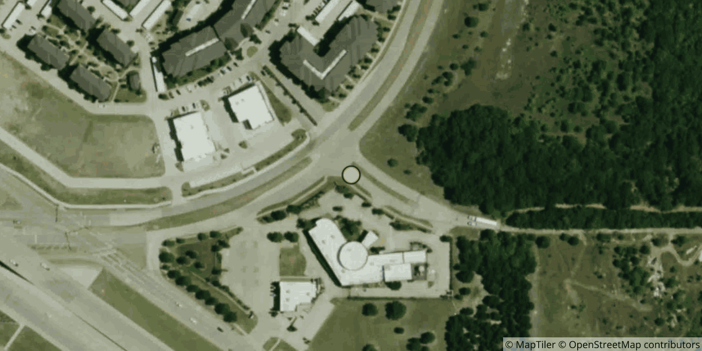 Aerial view of 1702 W Campbell Rd