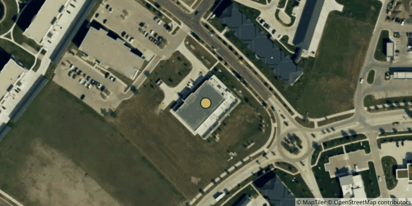 Aerial view of Midco Fargo