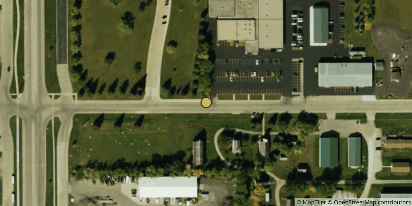 Aerial view of 232 20th St NW, East Grand Forks