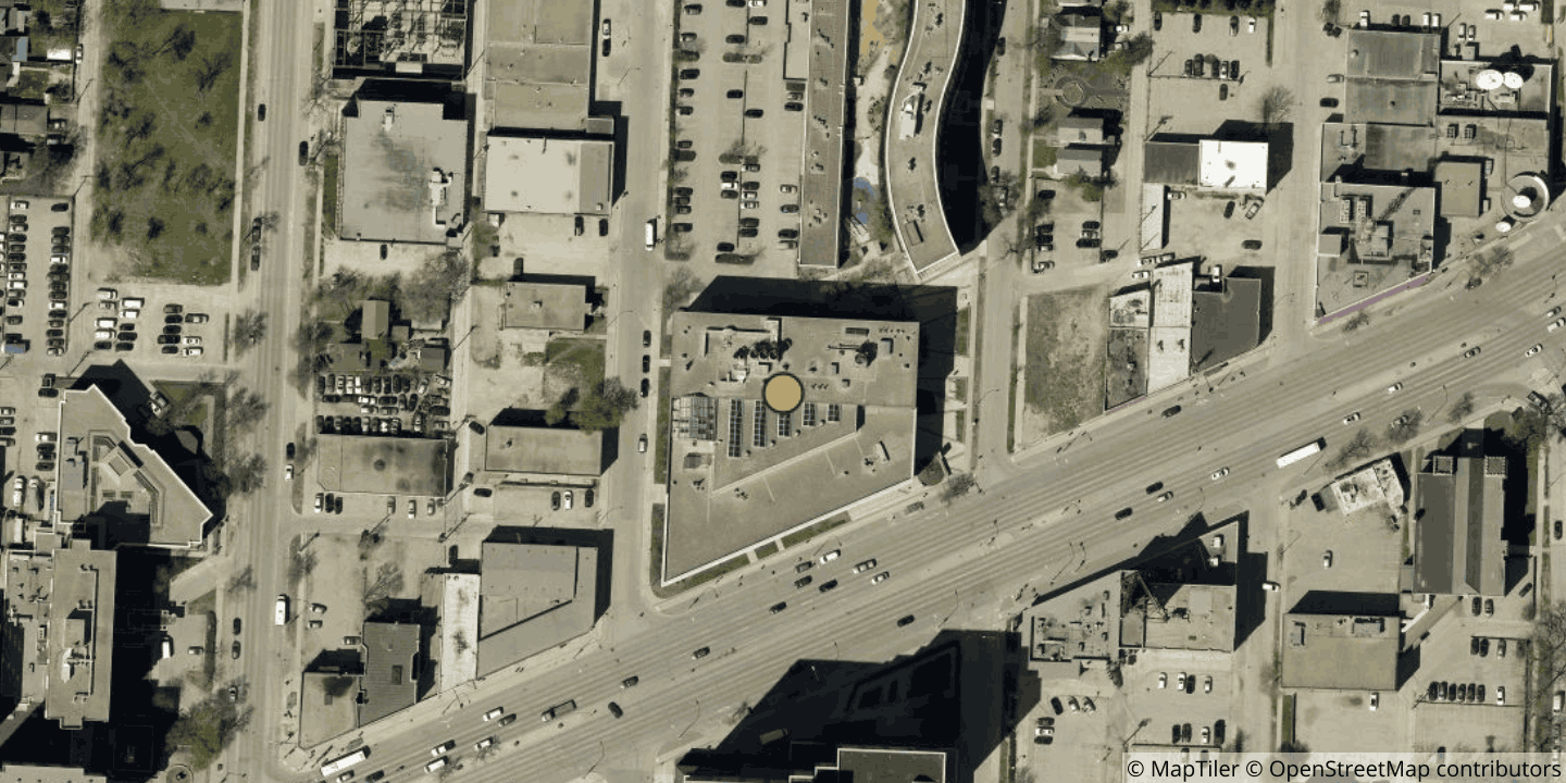 Aerial view of Richardson College for the Envrionment and Sciences