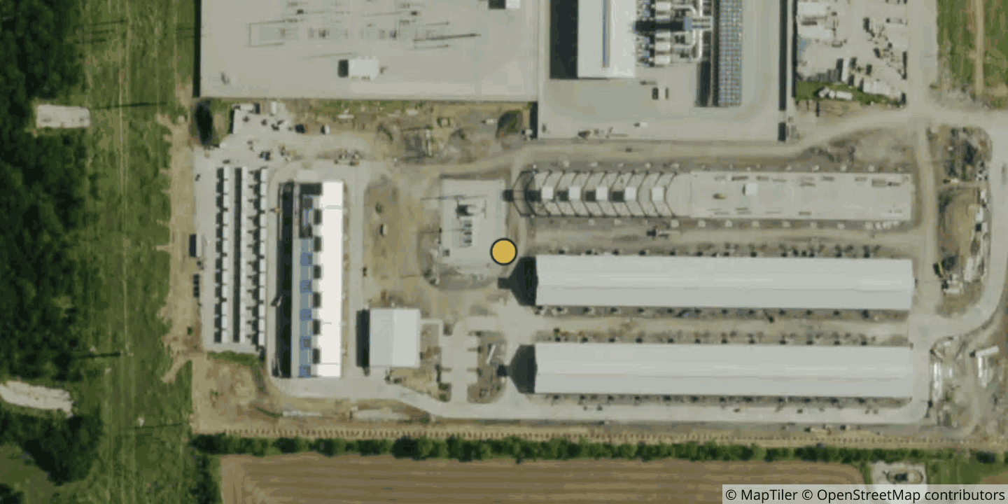 Aerial view of Core Scientific Denton