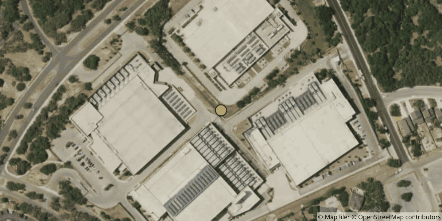 Aerial view of CyrusOne San Antonio-Westover Hills Campus