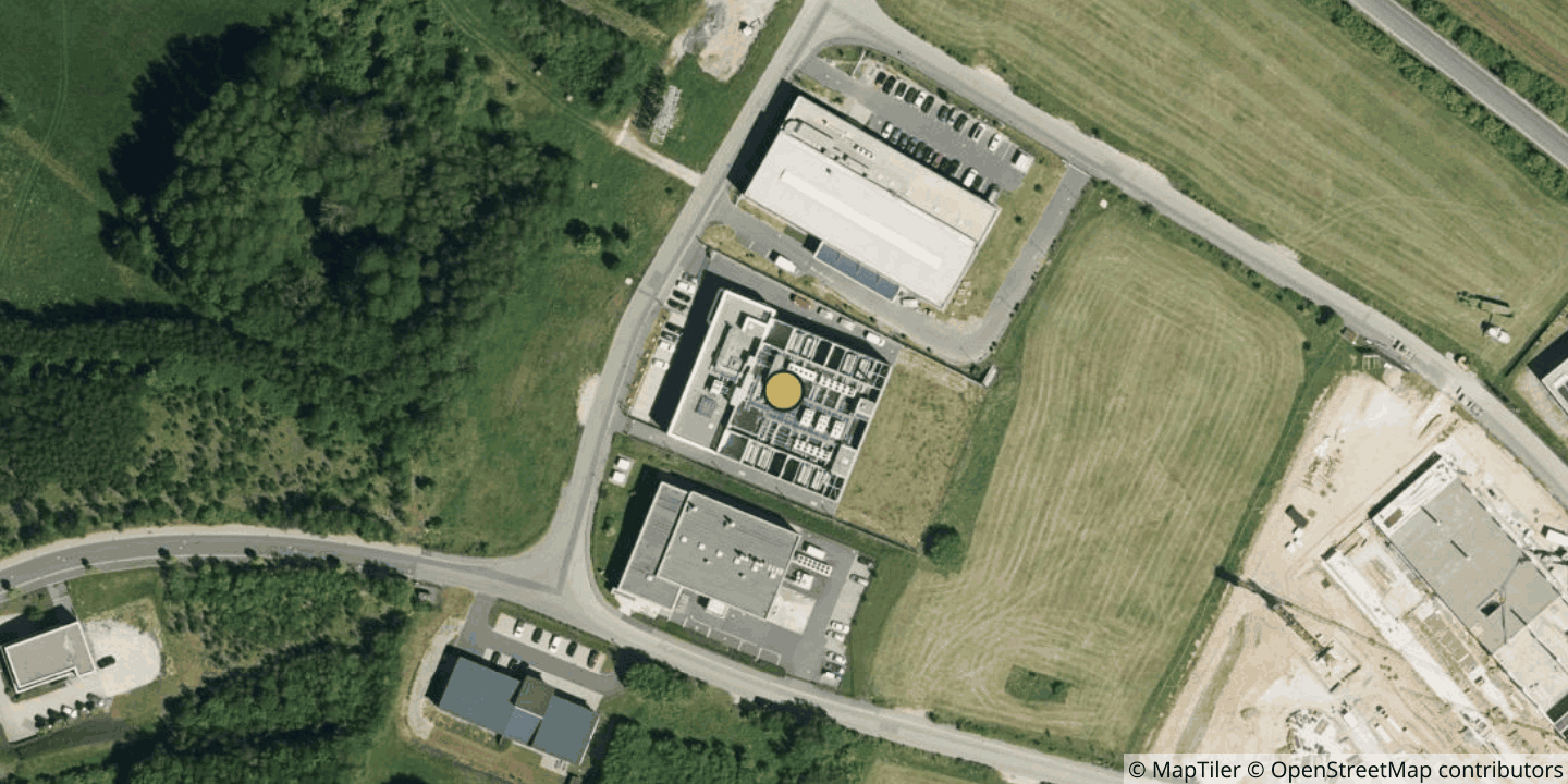 Aerial view of Rechenzentrum Thüringer Netkom