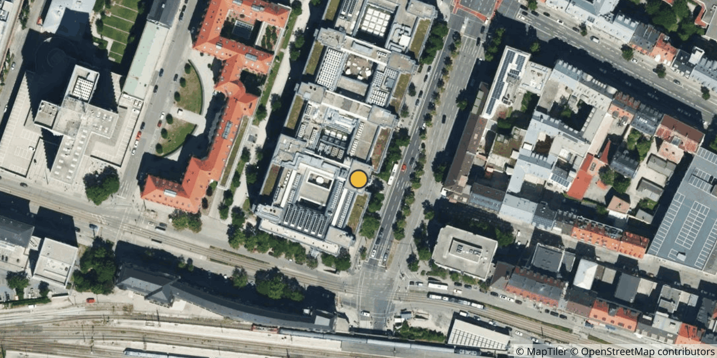 Aerial view of Equinix MU1 - Munich, Seidlstrasse