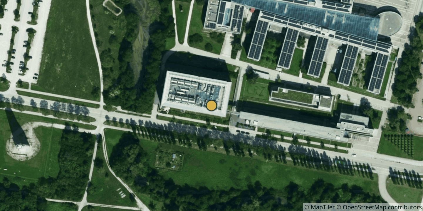 Aerial view of Leibniz Supercomputing Centre