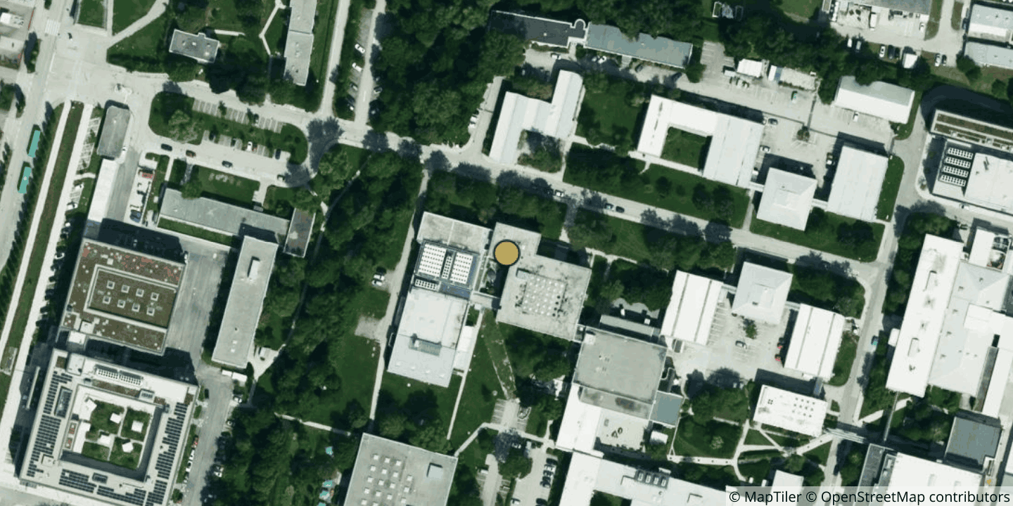 Aerial view of MPCDF Garching
