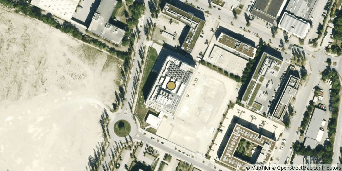 Aerial view of Equinix MU4 - Munich, Dywidagstrasse