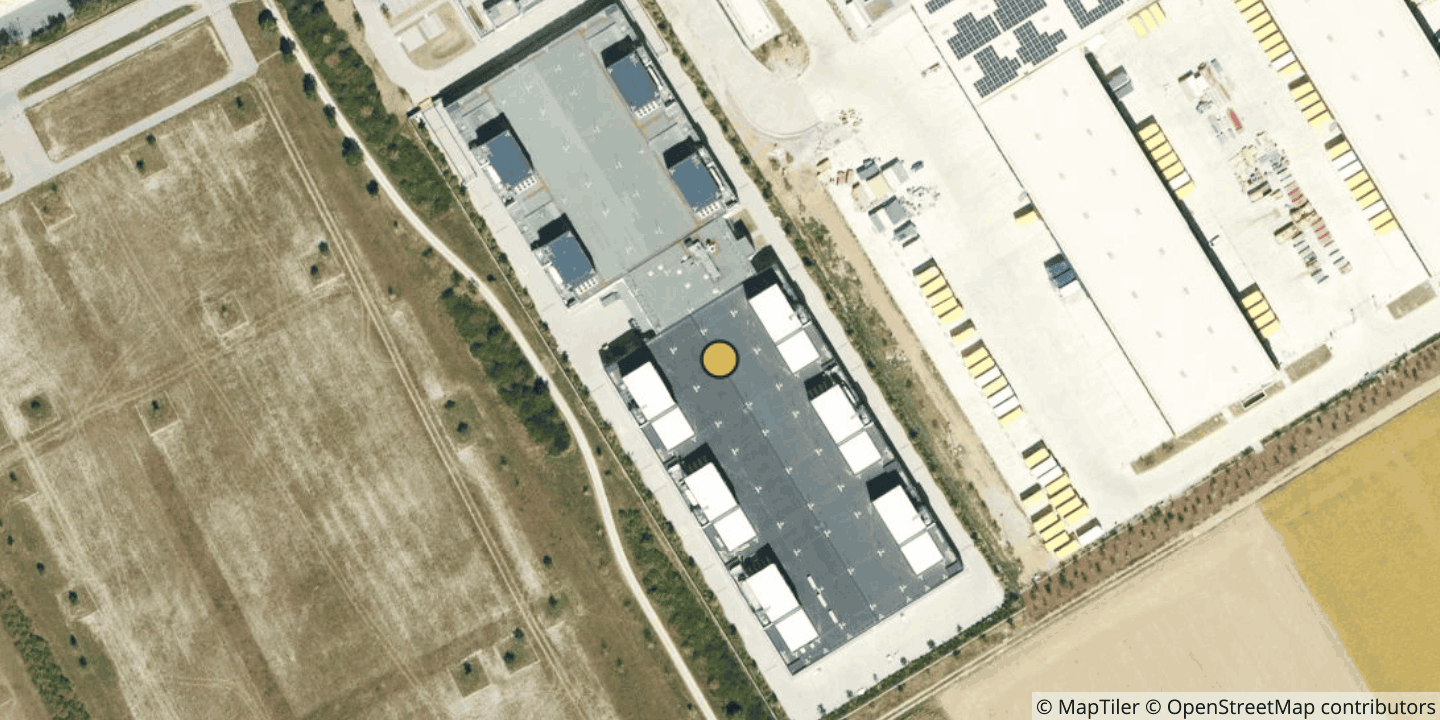 Aerial view of noris network datacenter.de MUC5