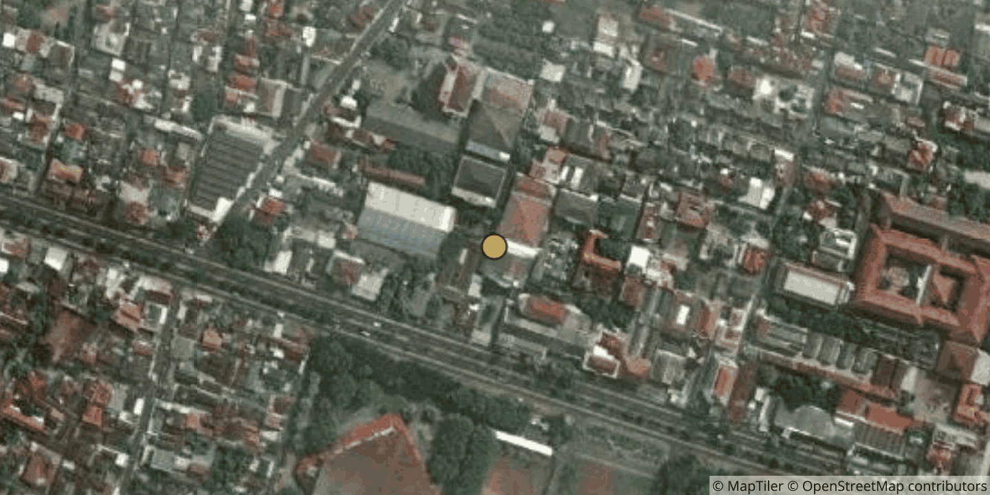 Aerial view of Universitas Amikom Yogyakarta