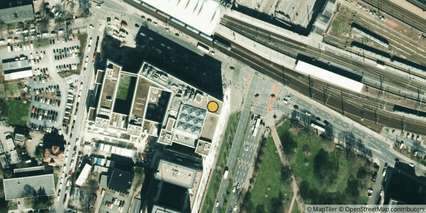 Aerial view of SachsenEnergieCenter Dresden