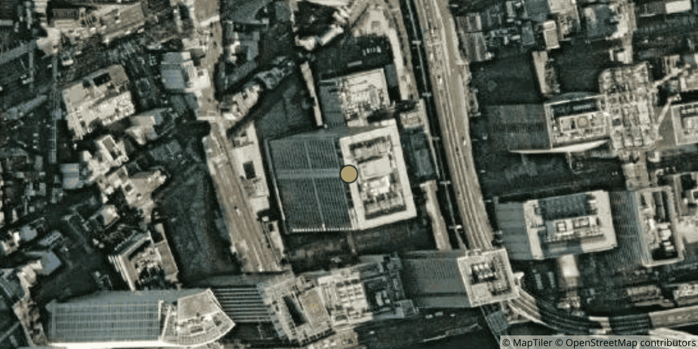 Aerial view of NTT Telepark Dojima