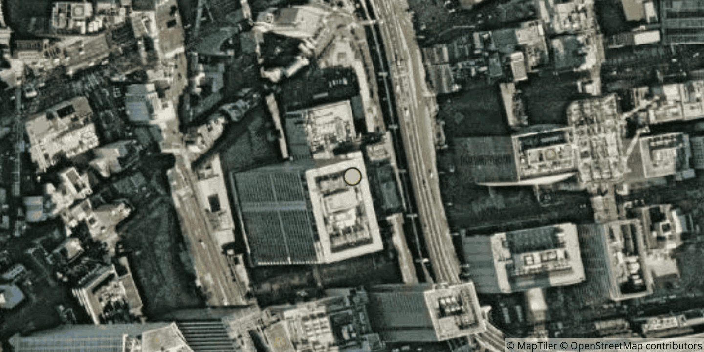Aerial view of NTT  DOCOMO BUSINESS OS1 - Osaka (Telepark Dojima Building 1)
