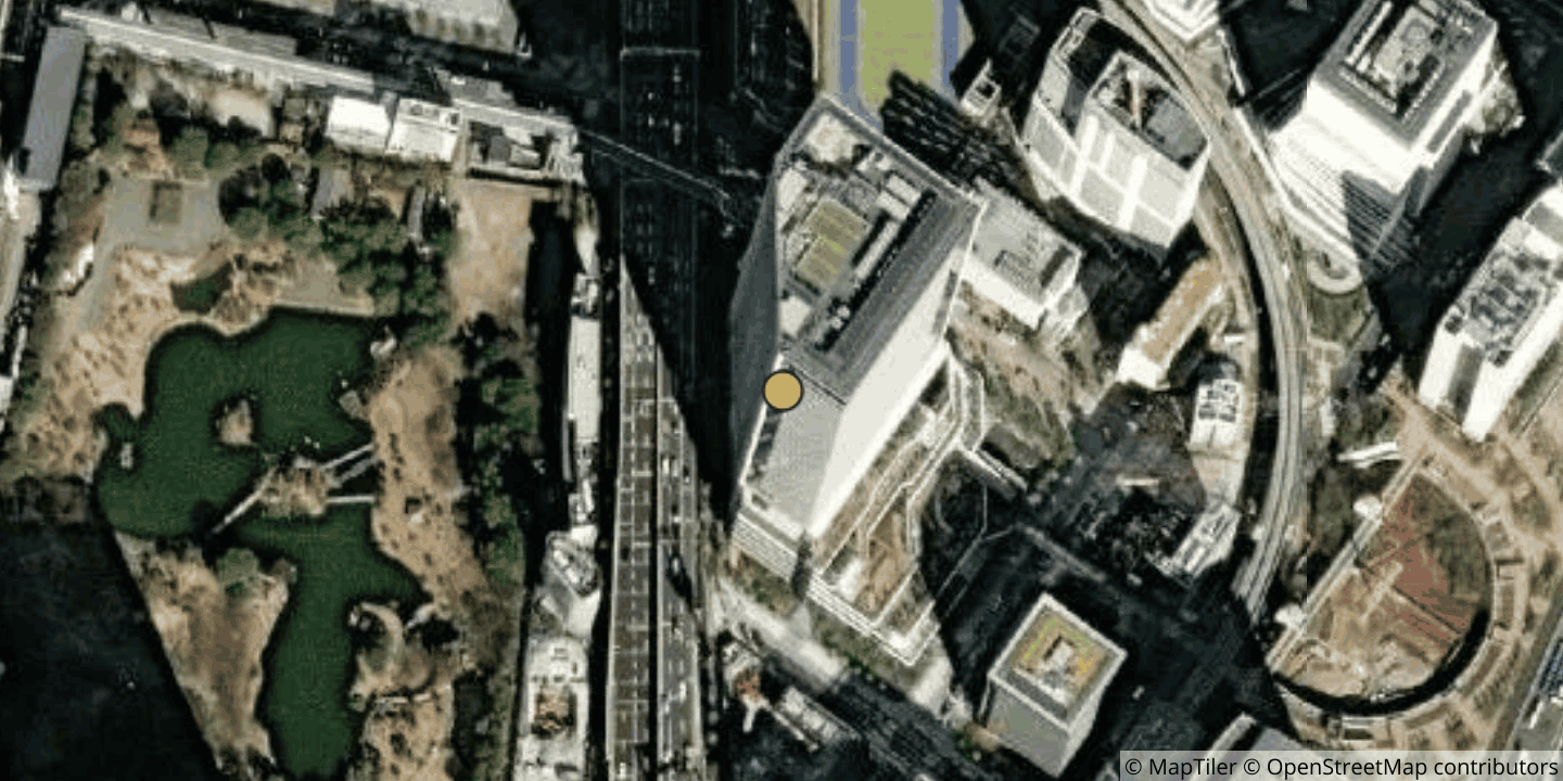 Aerial view of SoftBank Tokyo No. 4
