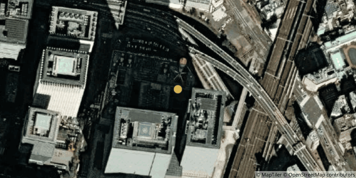 Aerial view of NTT  DOCOMO BUSINESS TK1 - Tokyo (NTT Otemachi)