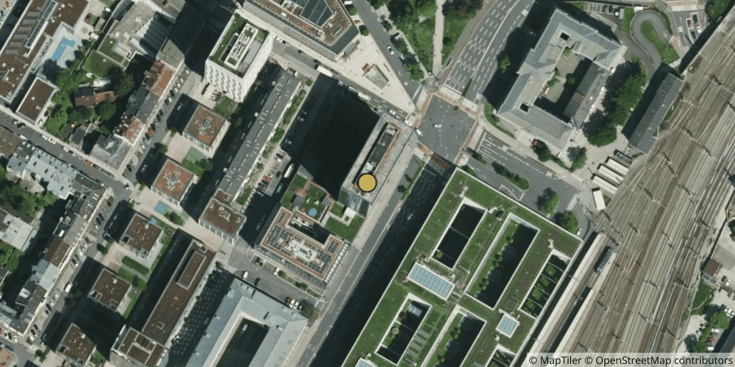 Aerial view of Energie AG Data PowerTower Provider Room
