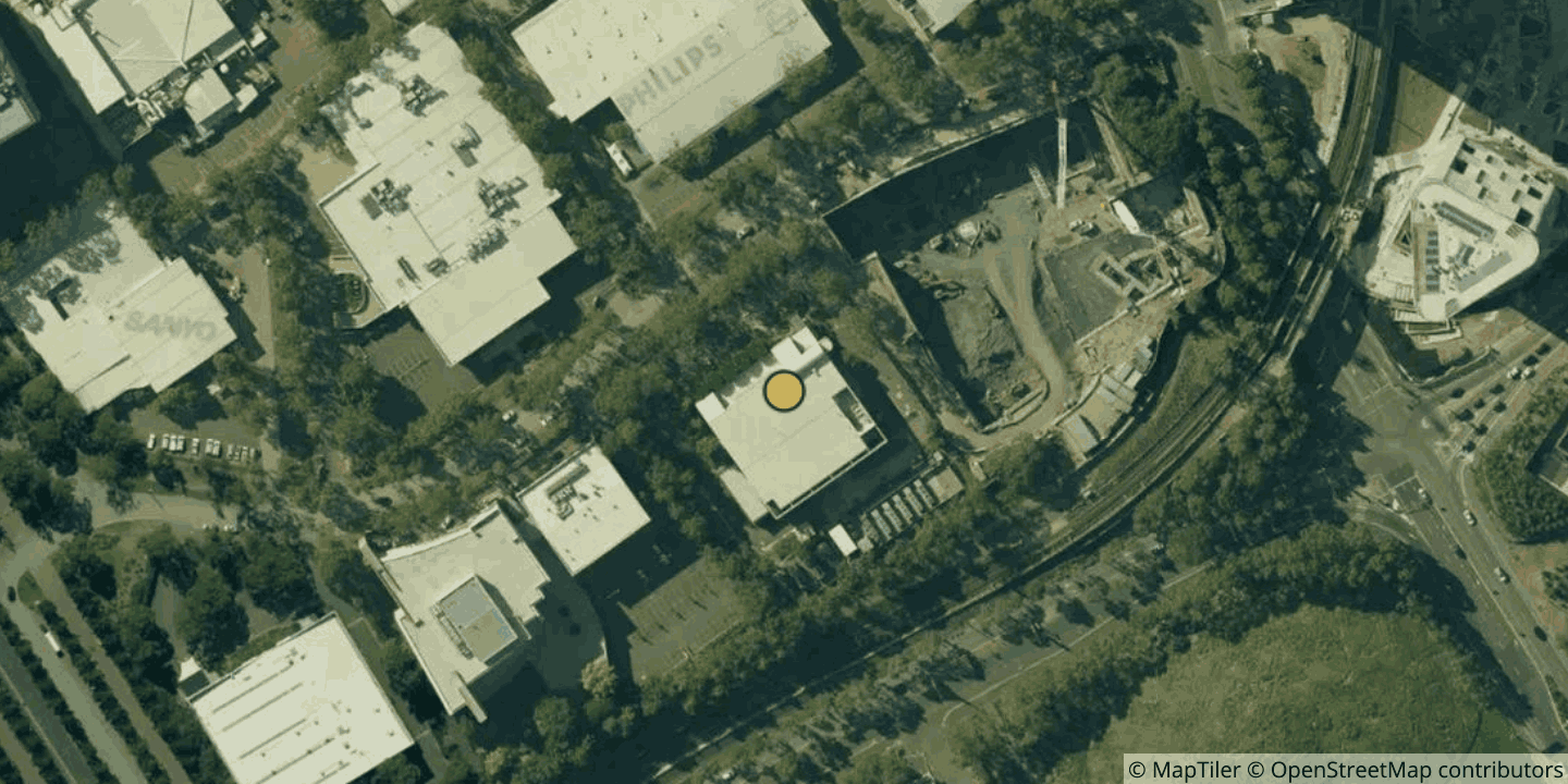 Aerial view of Fujitsu Homebush/Sydney Olympic Park