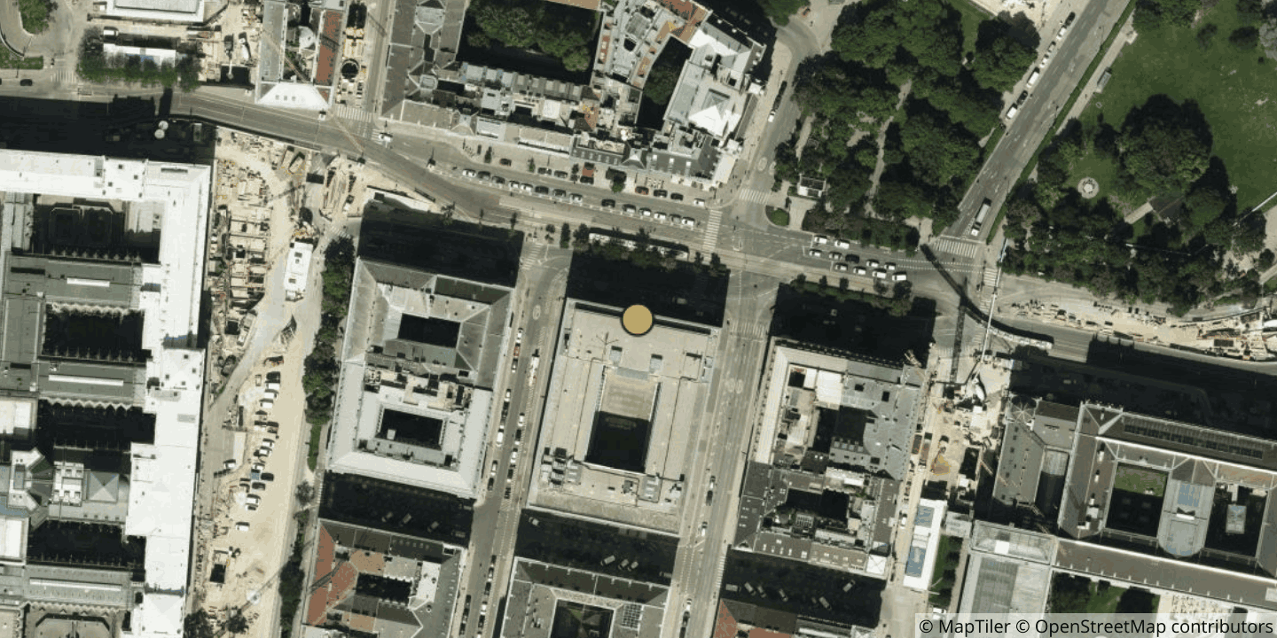 Aerial view of Vienna University Computer Center (Wien)