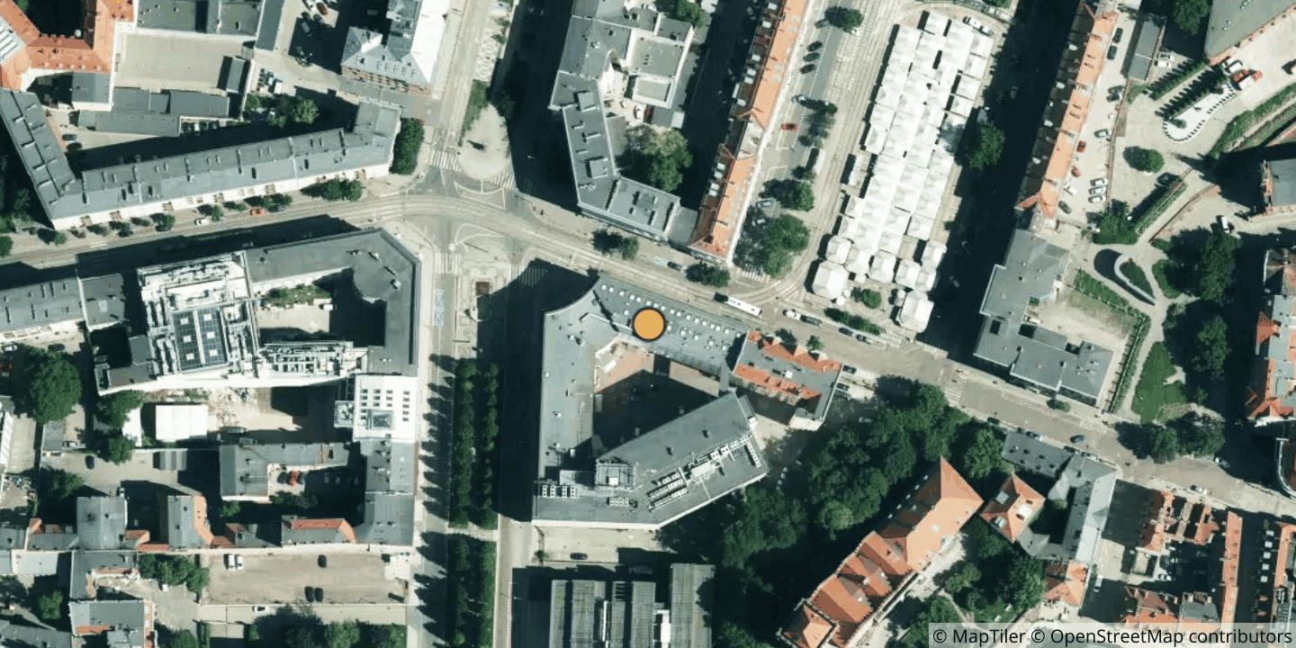 Aerial view of Orange Polska // Poznań
