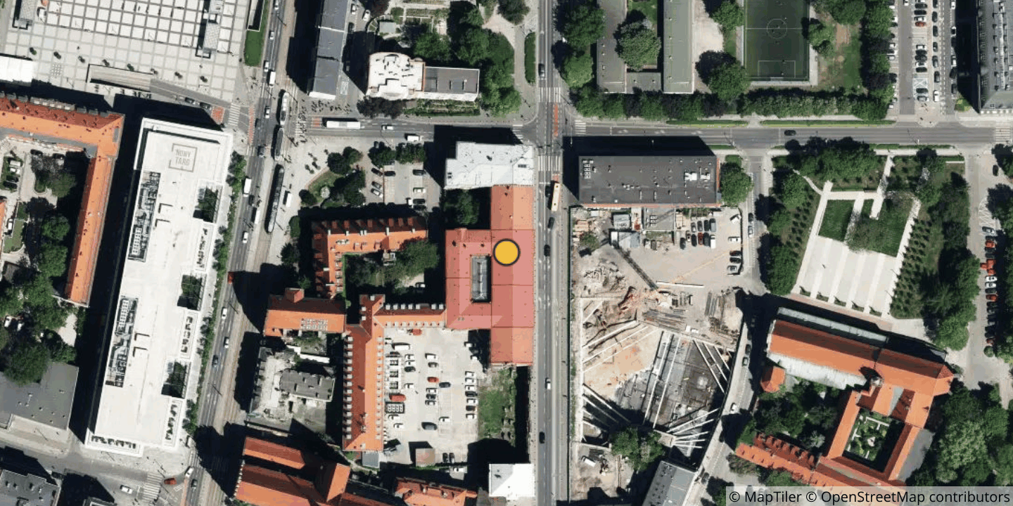Aerial view of Orange Polska // Wrocław