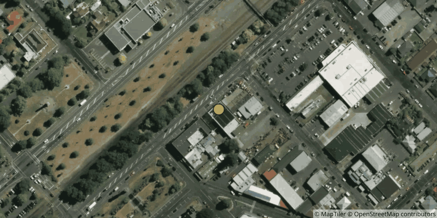 Aerial view of Chorus Ashburton Exchange (AR)
