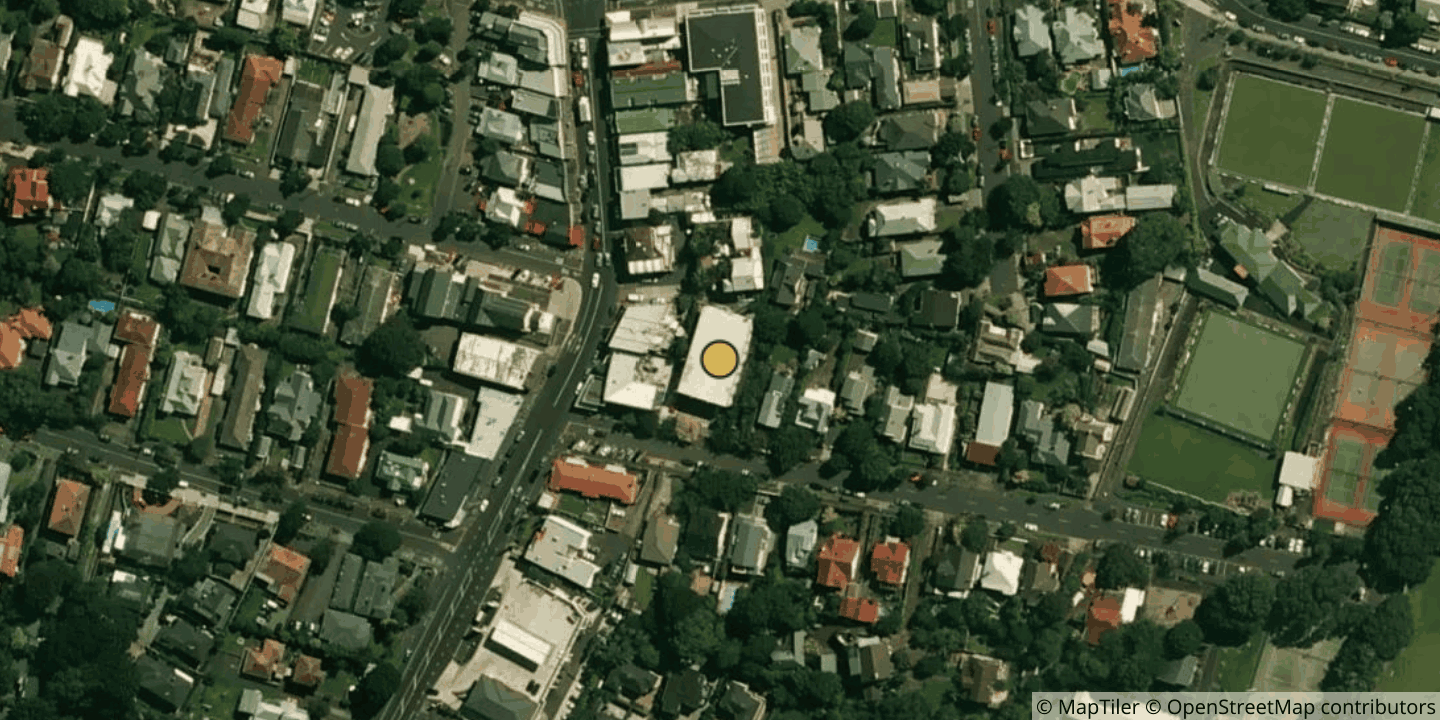 Aerial view of Chorus Mount Eden Exchange (MOD)