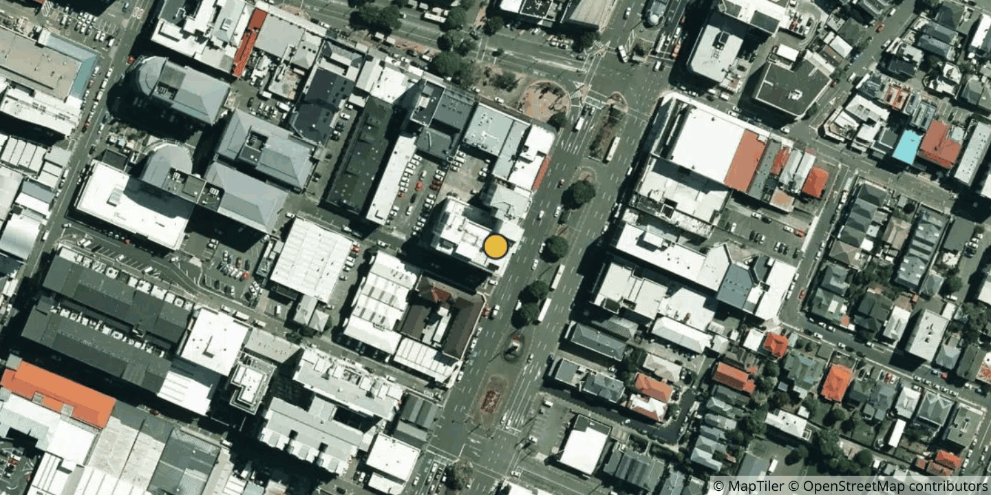 Aerial view of Chorus Courtenay Place Exchange (CPC)
