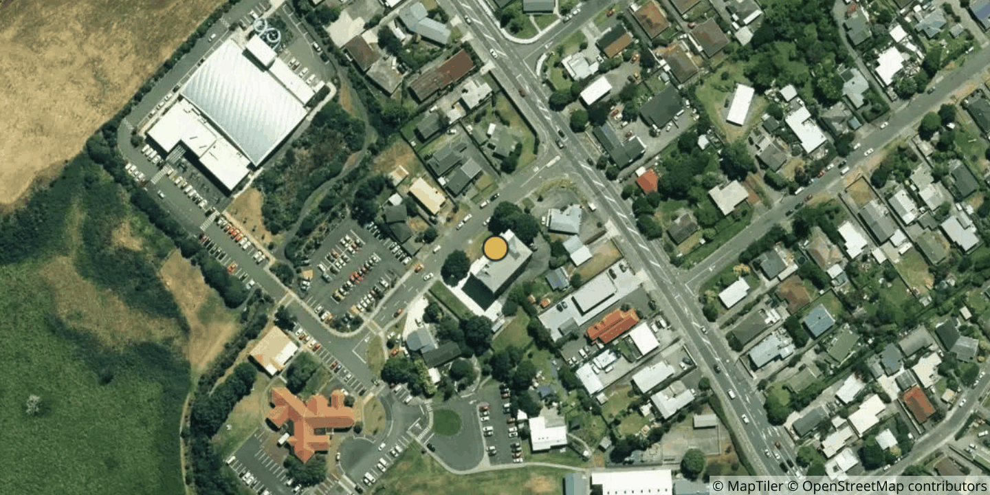 Aerial view of Chorus Paraparaumu Exchange (PRM)