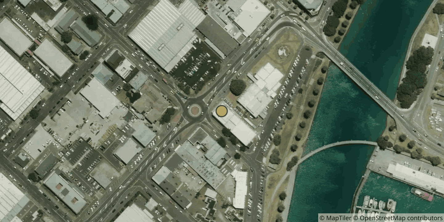 Aerial view of Chorus Gisborne Exchange (GS)