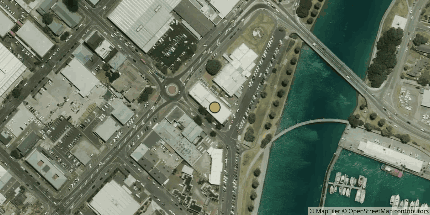 Aerial view of Spark Gisborne Exchange