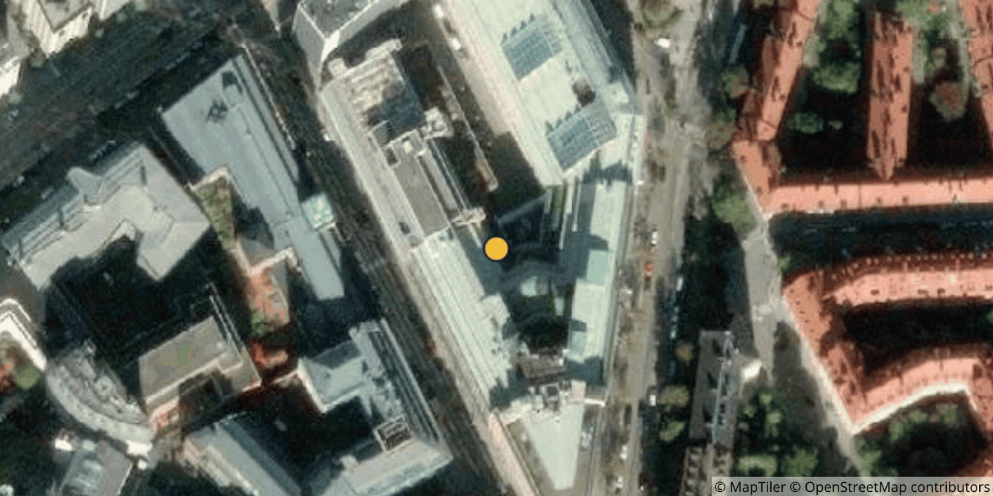 Aerial view of Bahnhof St Erik