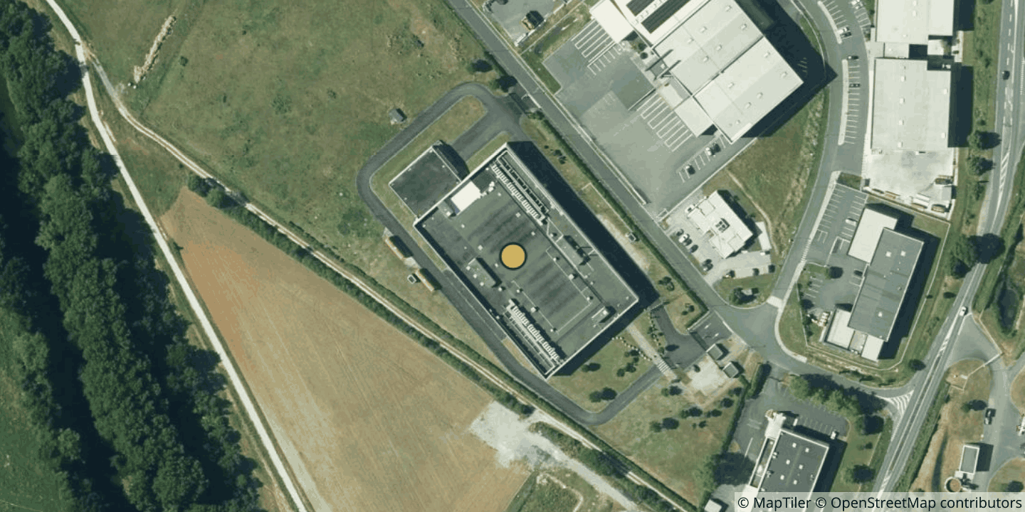 Aerial view of Albiant-IT Datacenter Topaze