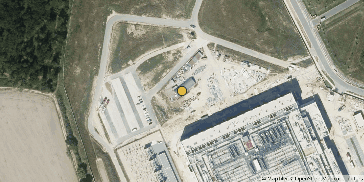 Aerial view of CloudHQ CDG Campus