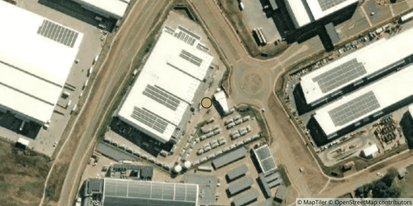 Aerial view of Teraco Johannesburg Bredell Campus