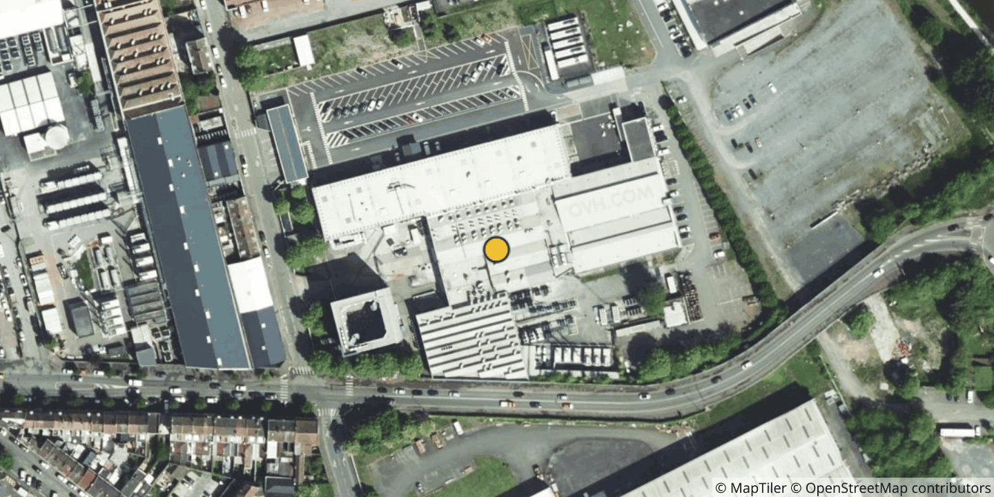 Aerial view of OVHcloud RBX2