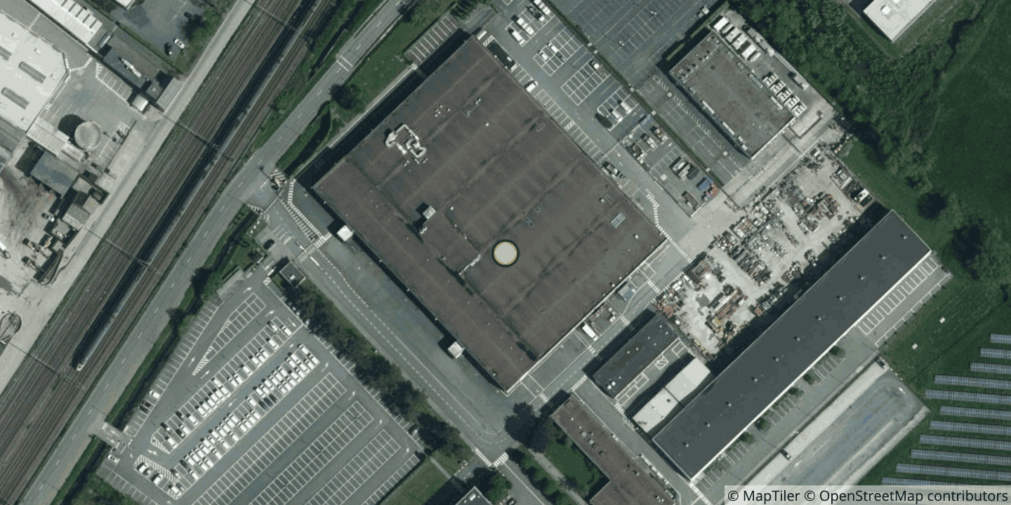 Aerial view of LCL Brussels South