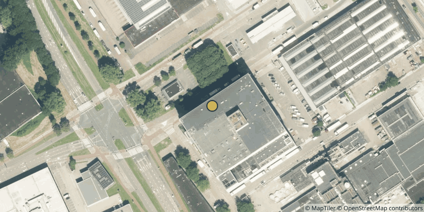 Aerial view of Eurofiber Datacenter Rotterdam 2 (Spaanse Kubus)