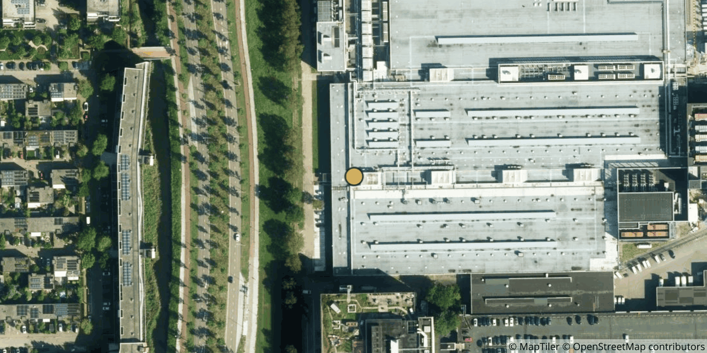 Aerial view of Global Switch Amsterdam East
