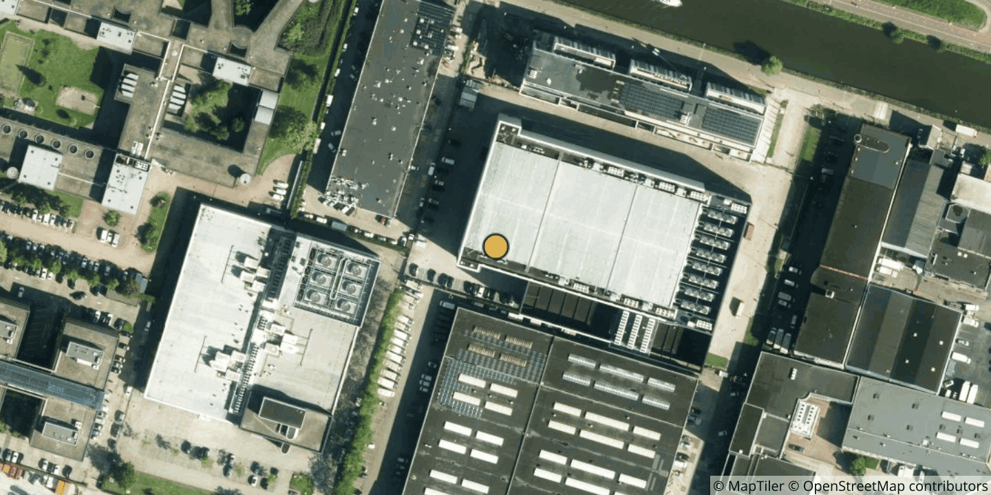 Aerial view of Equinix AM6 - Amsterdam, Duivendrechtsekade