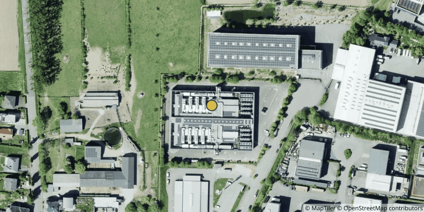 Aerial view of DEEP Resilience Centre Luxembourg West