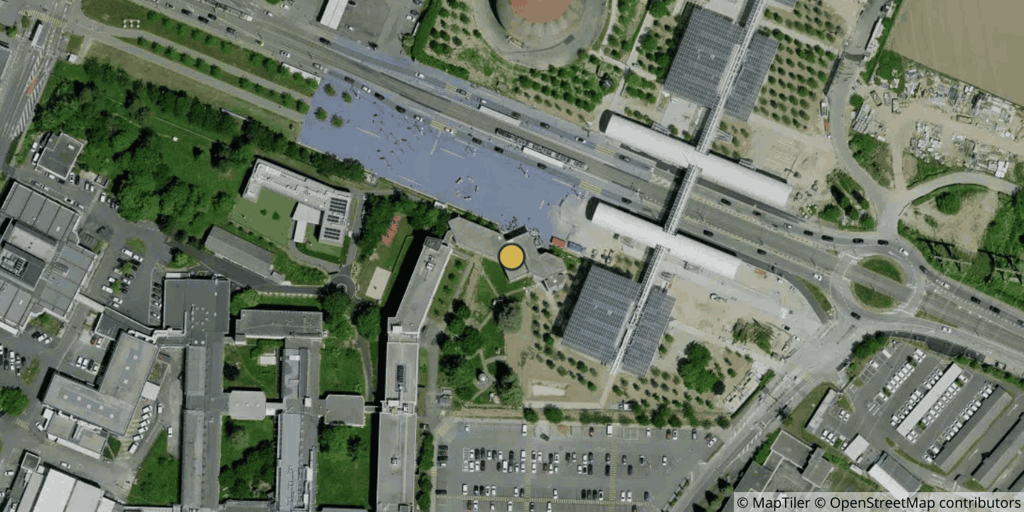 Aerial view of CERN Geneva