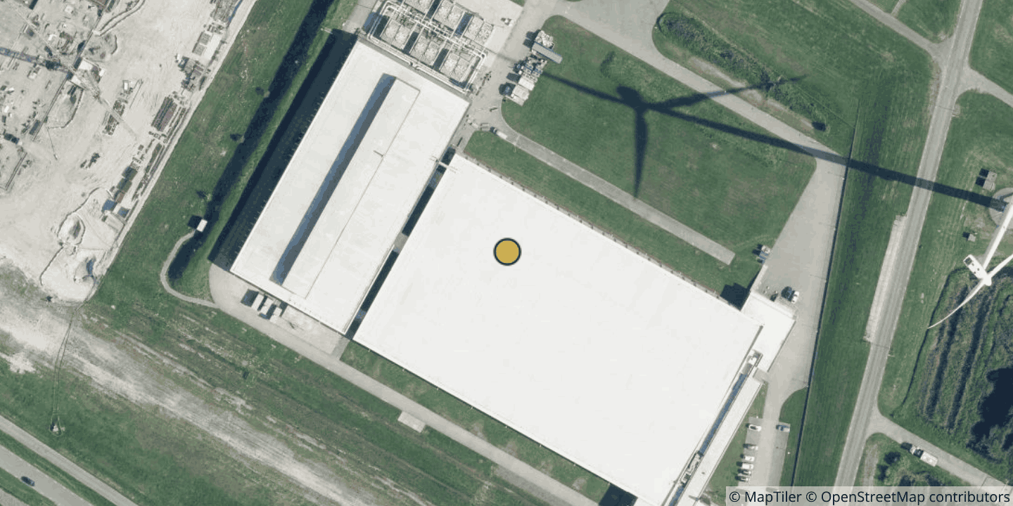 Aerial view of QTS Eemshaven (EEM1)