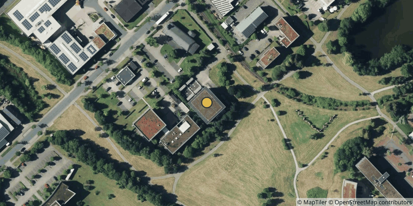 Aerial view of Telehaus Münster
