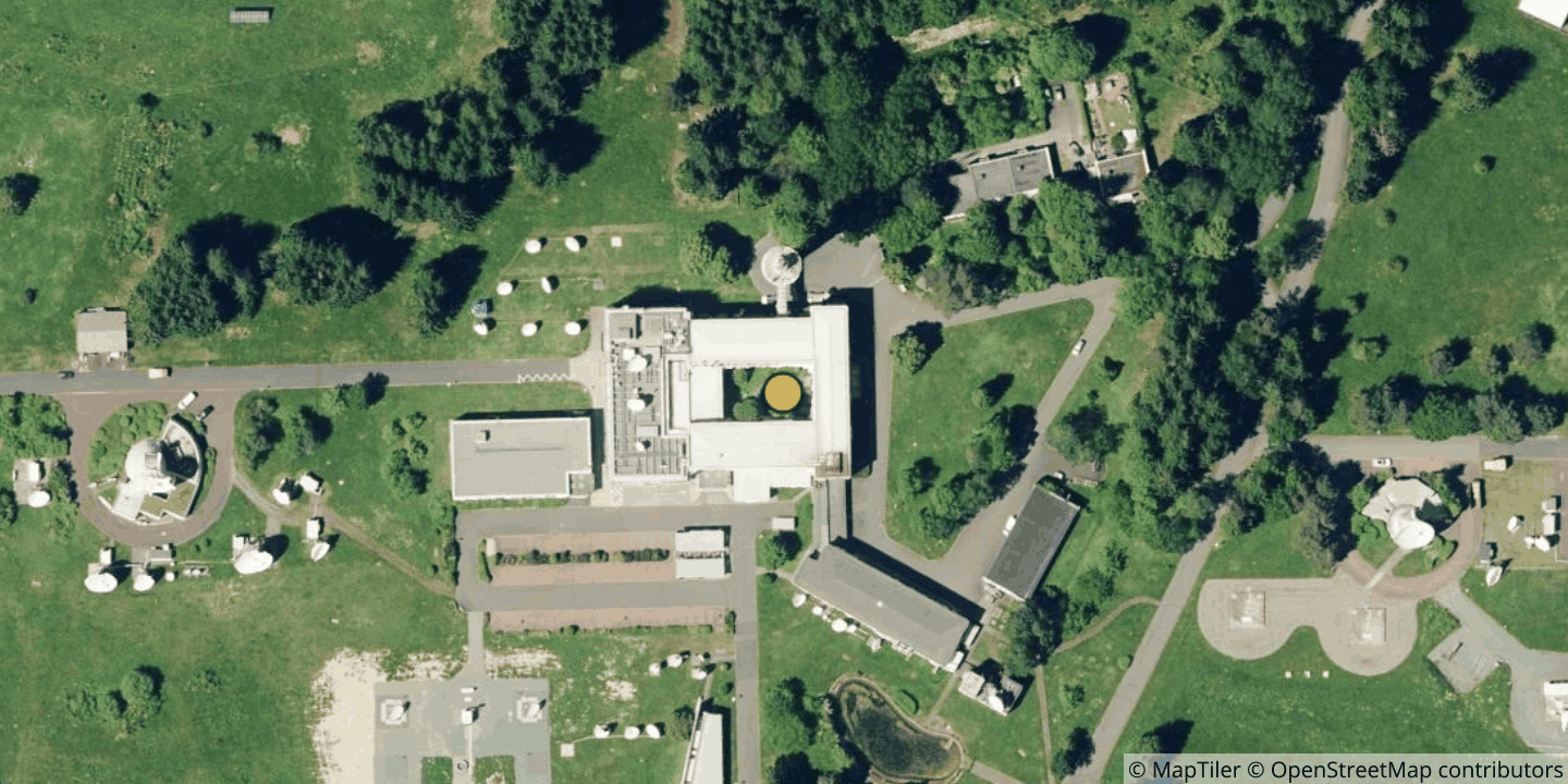 Aerial view of Earth Station Usingen