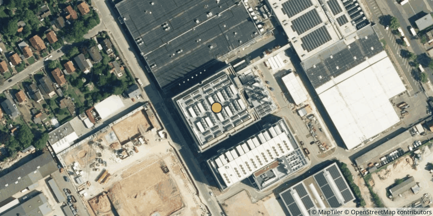 Aerial view of Equinix FR9x - Frankfurt, Friesstrasse