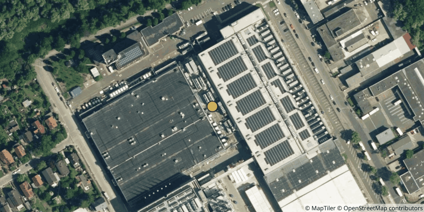 Aerial view of Equinix FR2 - Frankfurt, Kruppstrasse